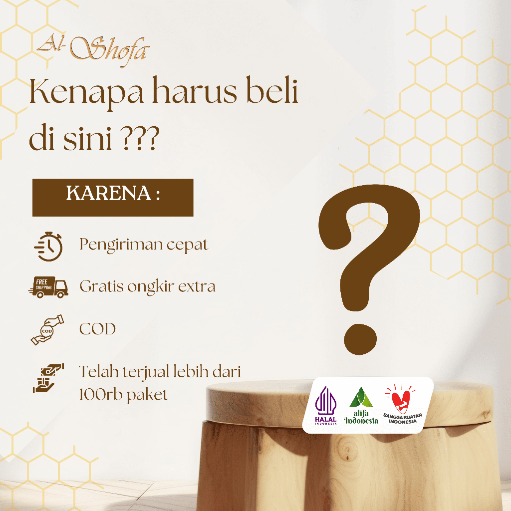 Serbuk Zuriat Dan 2 Madu Promil Al Shofa Free Kardus