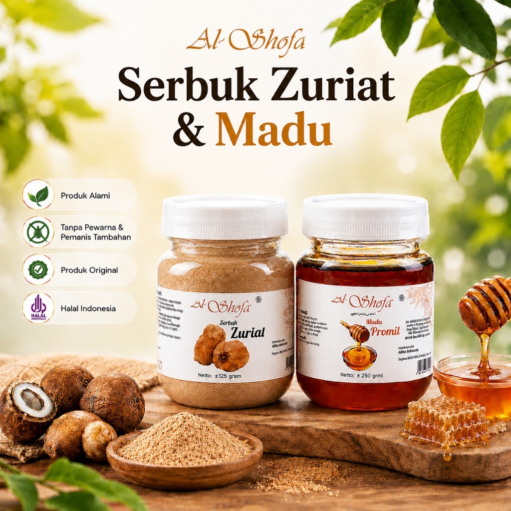 Paket Promil serbuk zuriat Al Shofa Dan Madu Promil Al Shofa