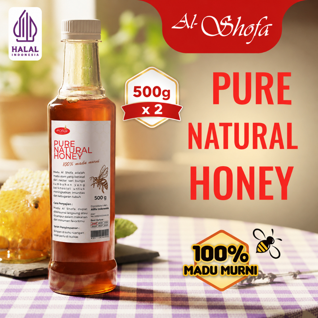 Madu Murni Asli 100% Al Shofa 1Kg
