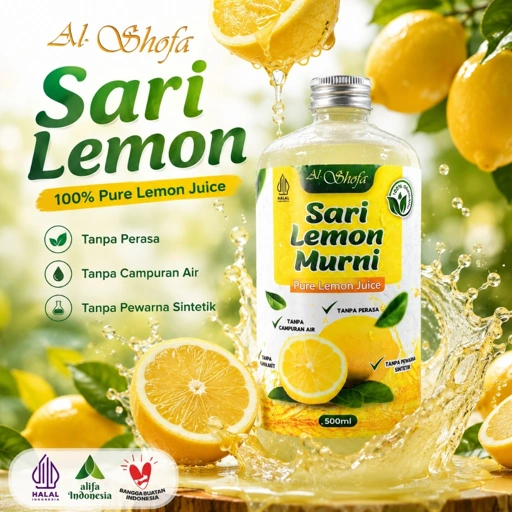 Image of Sari Lemon Al Shofa 500ml-Tanpa Perasa-Tanpa Campuran Air-Tanpa Pewarna Sintetis