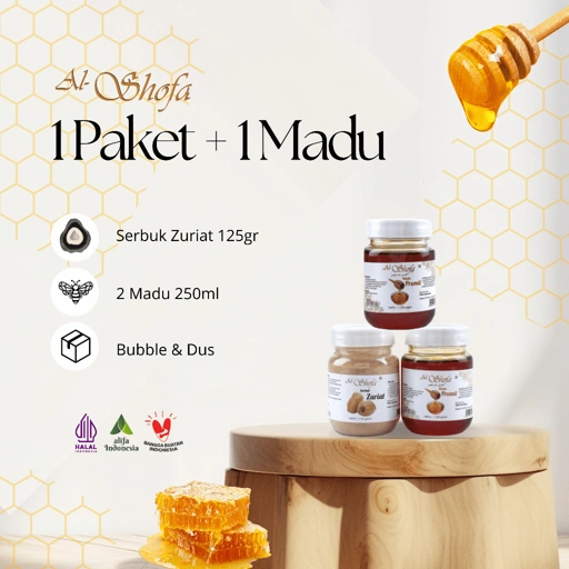Image of Serbuk Zuriat Dan 2 Madu Promil Al Shofa Free Kardus