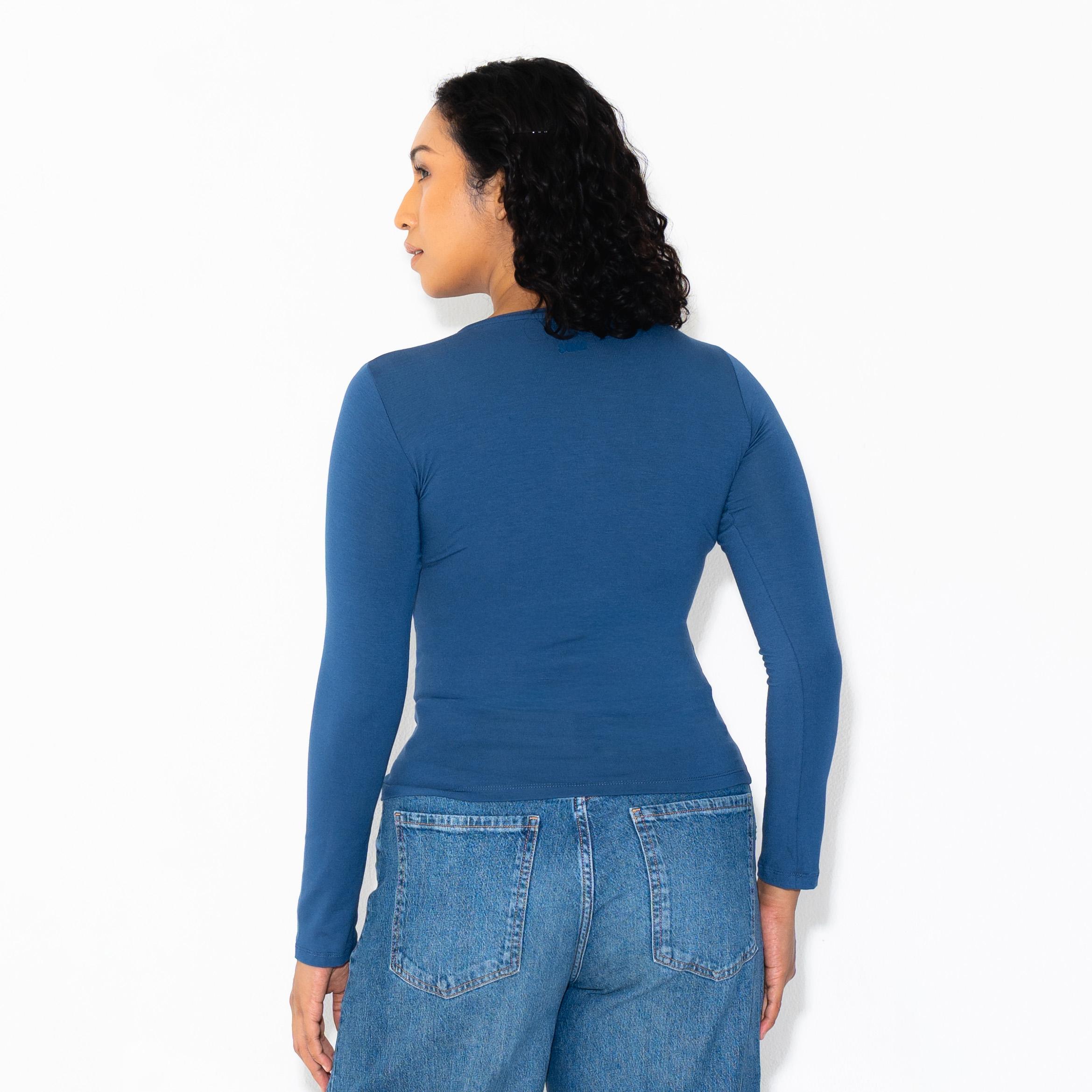 SUMA Nova Longsleeve Fitted T-Shirt - Atasan Kaos Lengan Panjang Wanita