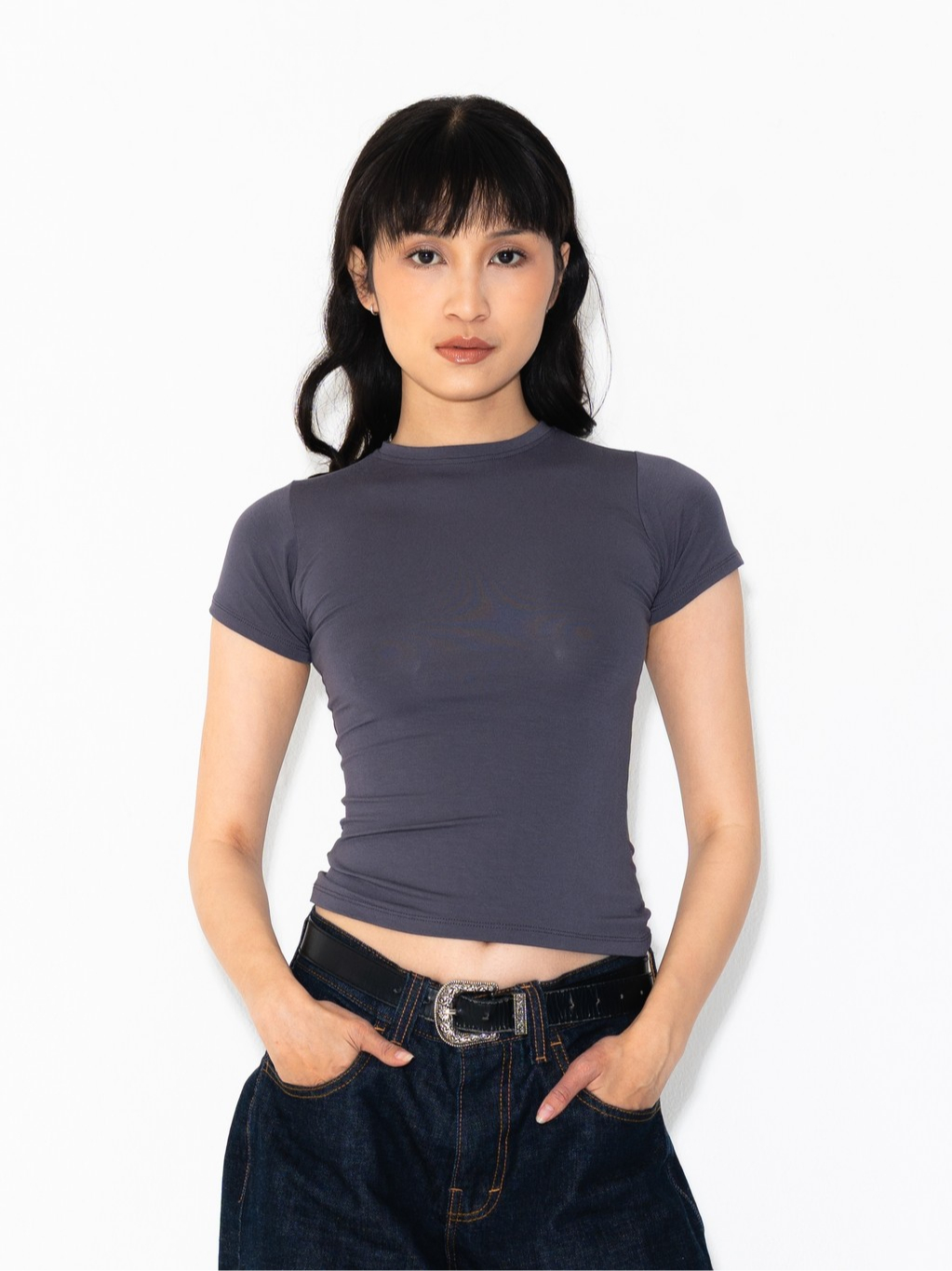 SUMA Eira Fitted T-Shirt - Atasan Kaos Lengan Pendek Wanita