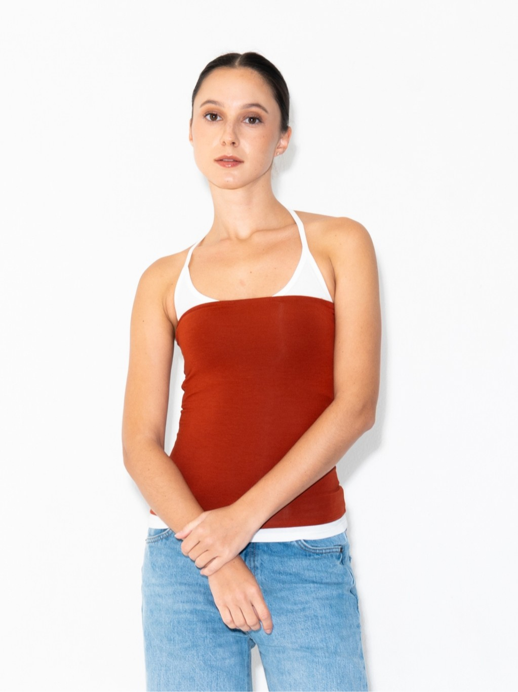 SUMA Hush Tube-Halter Top Layered Fitted - Atasan Tanktop Kemben Wanita