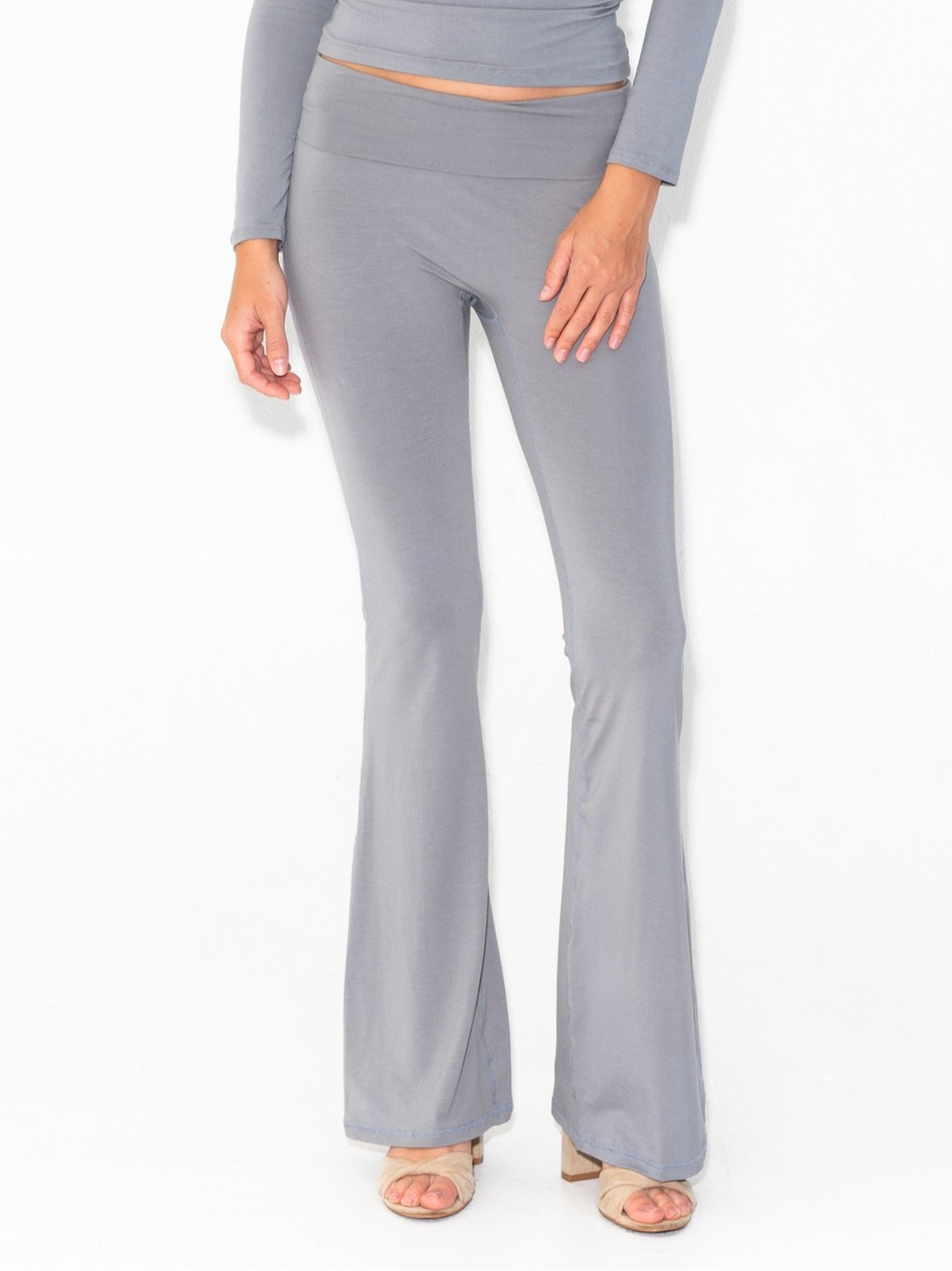 SUMA Verge Fold Flared Legging Pants - Celana Yoga Legging Wanita