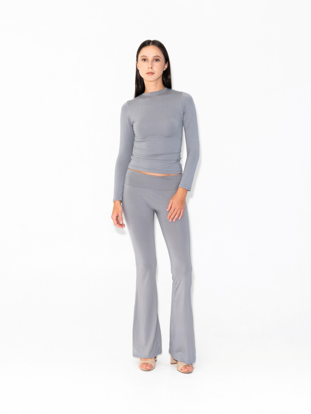SUMA Verge Fold Flared Legging Pants - Celana Yoga Legging Wanita