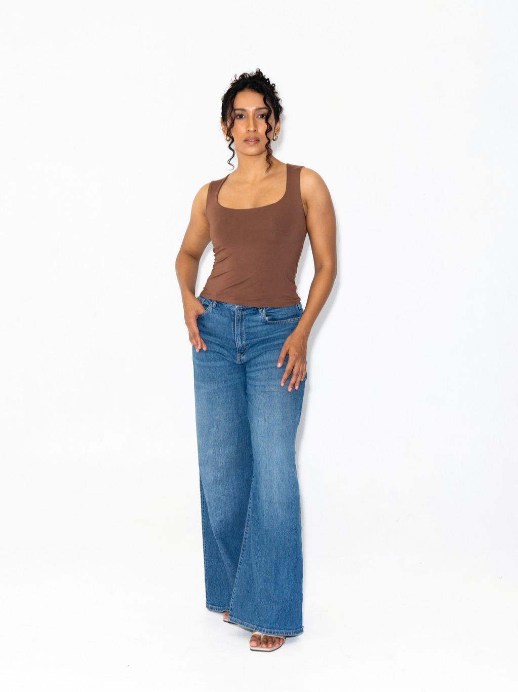 SUMA Halo Wide Neck Top Fitted - Atasan Tanktop Wanita