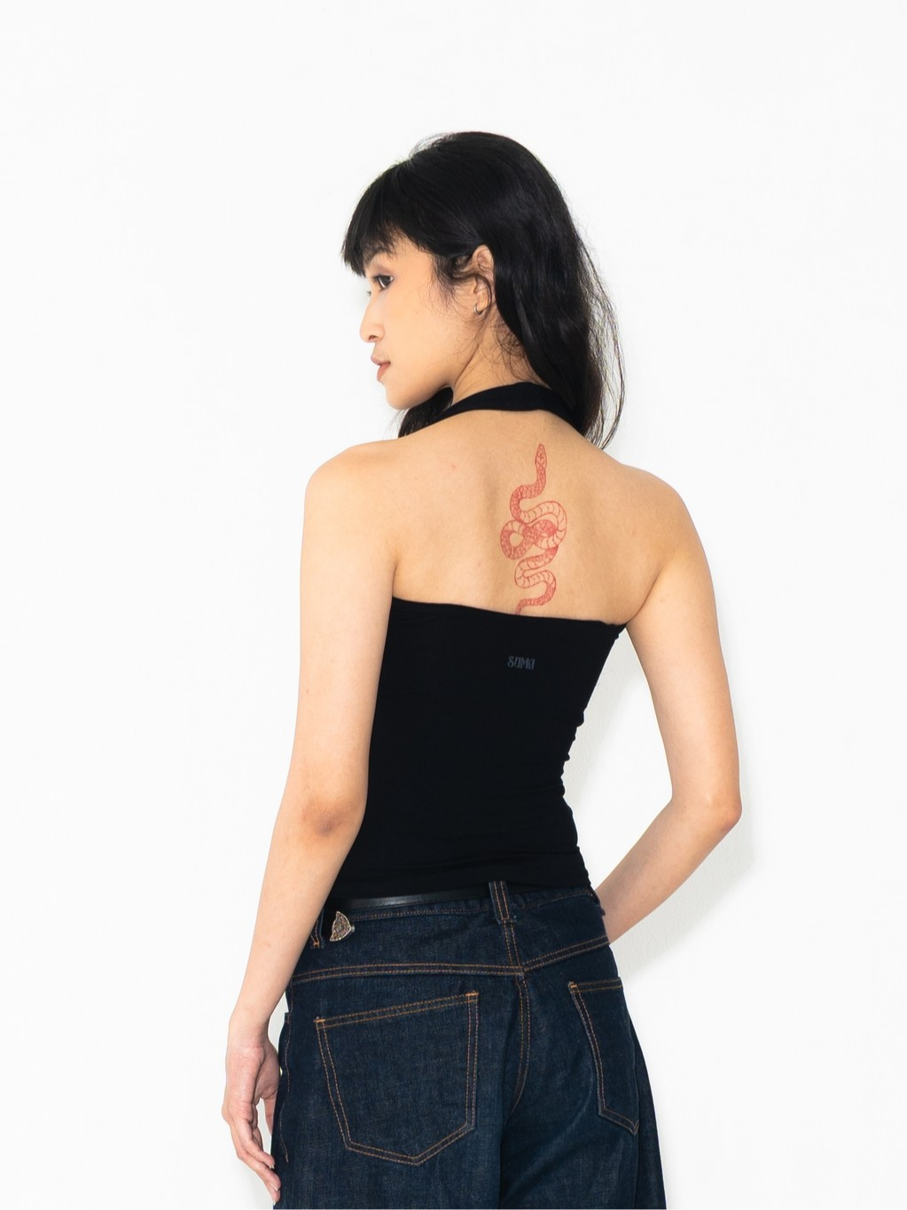 SUMA Haze Halter Neck Top Fitted - Atasan Tanktop Wanita
