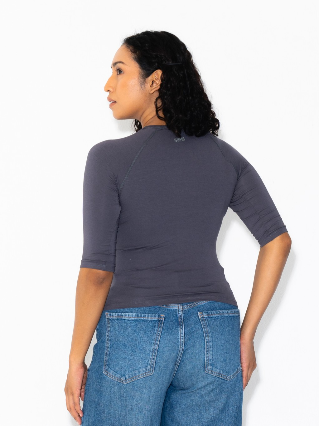 SUMA Muse Raglan Fitted T-Shirt 3/4 Sleeve - Atasan Kaos Lengan Pendek Wanita