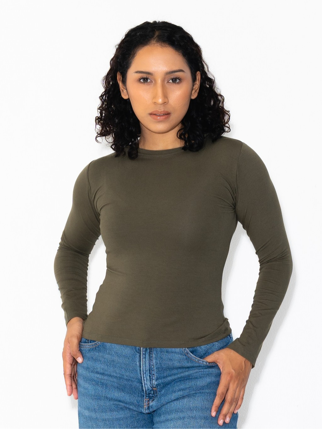 SUMA Nova Longsleeve Fitted T-Shirt - Atasan Kaos Lengan Panjang Wanita
