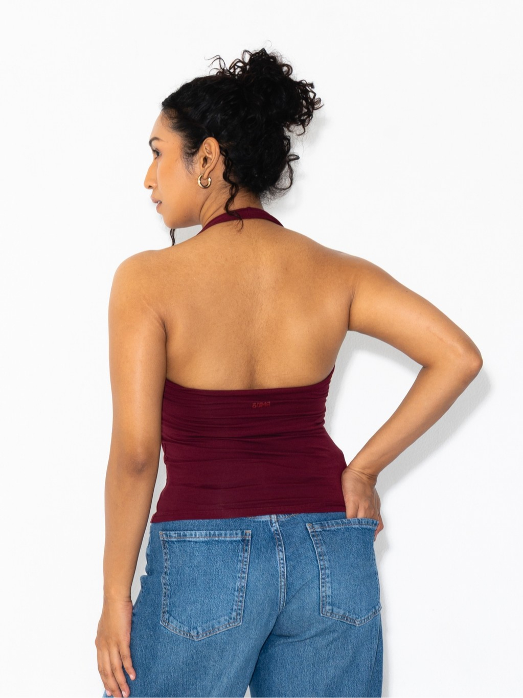 SUMA Haze Halter Neck Top Fitted - Atasan Tanktop Wanita