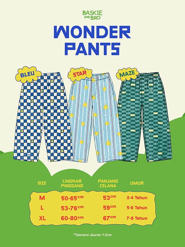 Wonder Pants - Bleu