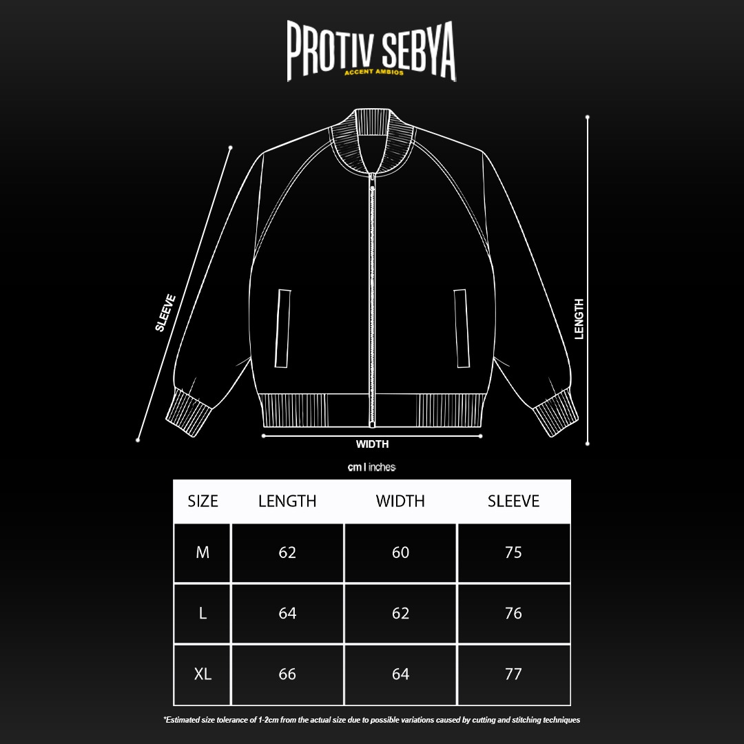 AccentAmbios Protiv Sebya - Bomber Jacket Throne Black