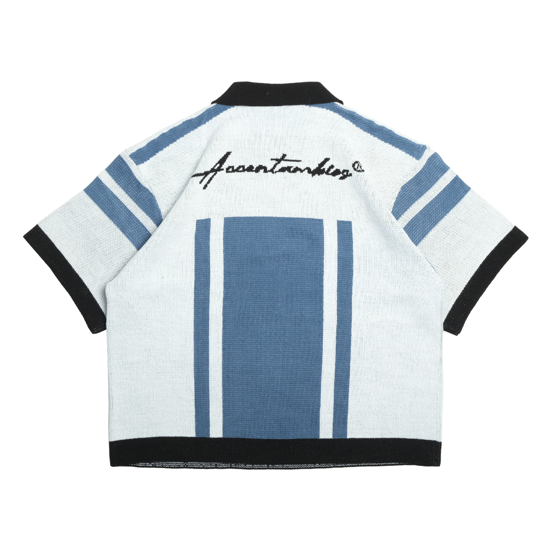 AccentAmbios ShortSleeve Jersey KnitWear Blue