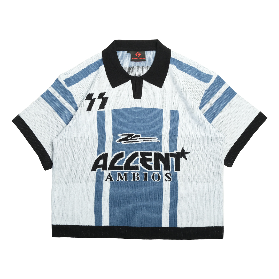AccentAmbios ShortSleeve Jersey KnitWear Blue