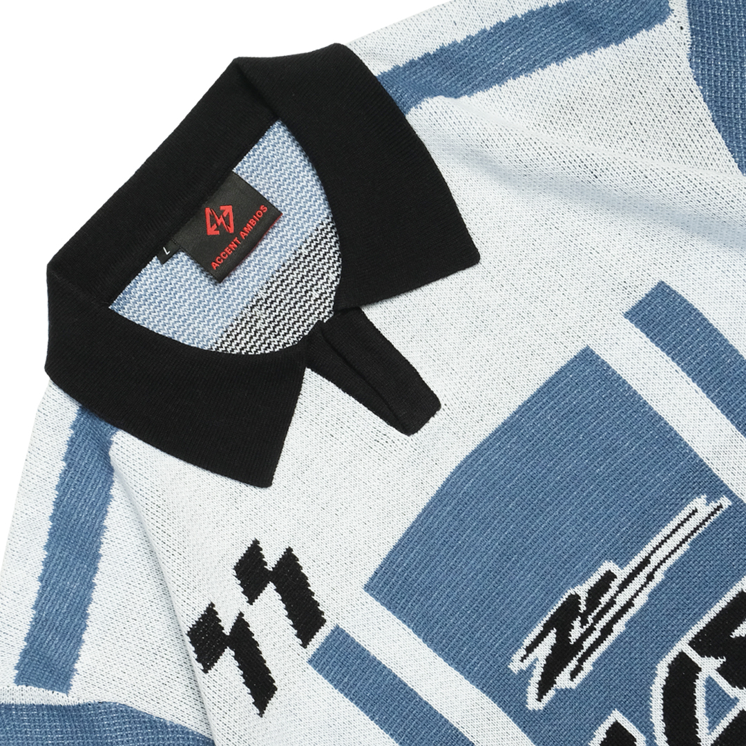 AccentAmbios ShortSleeve Jersey KnitWear Blue