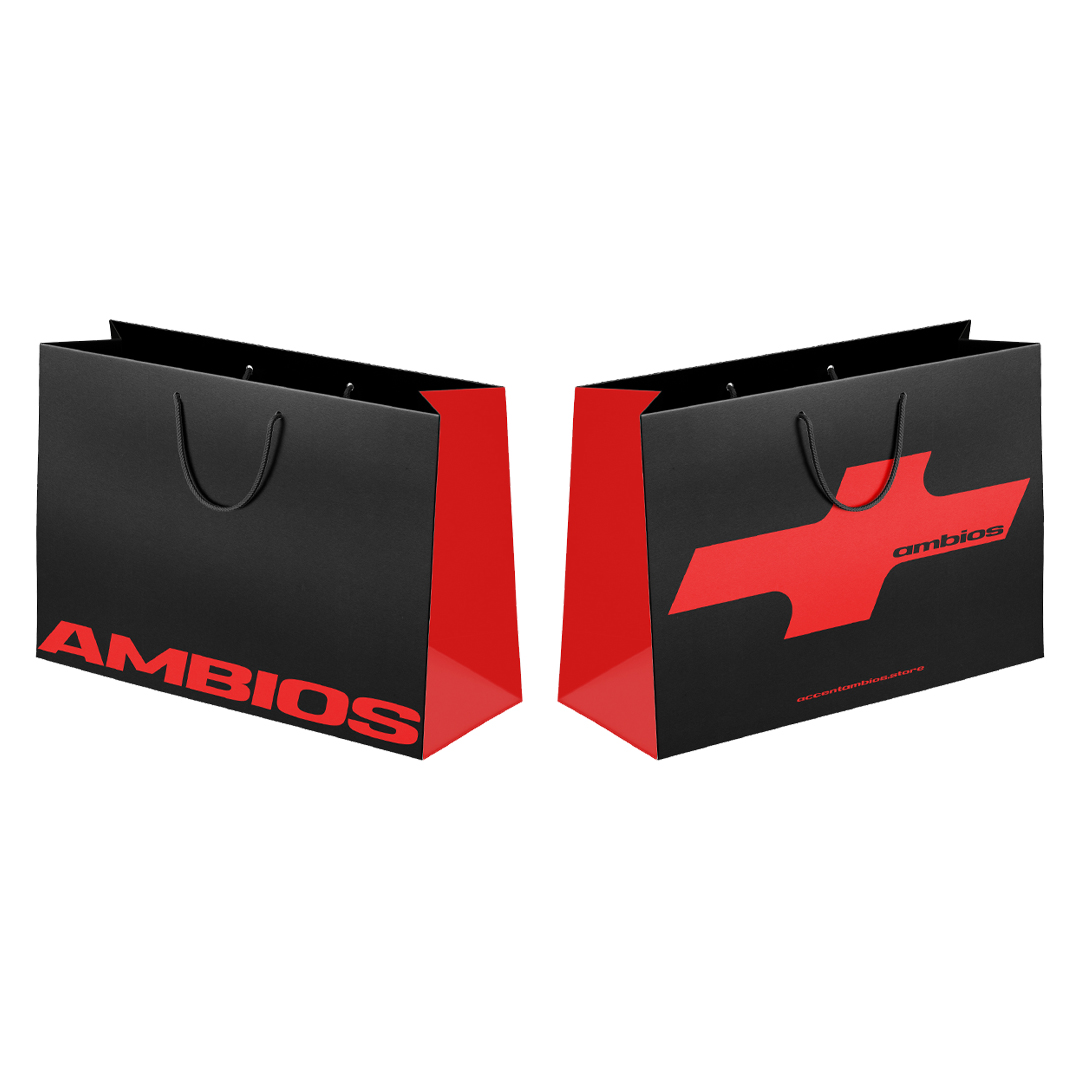 AccentAmbios PaperBag Black ( 35cm x13cm x 28cm )