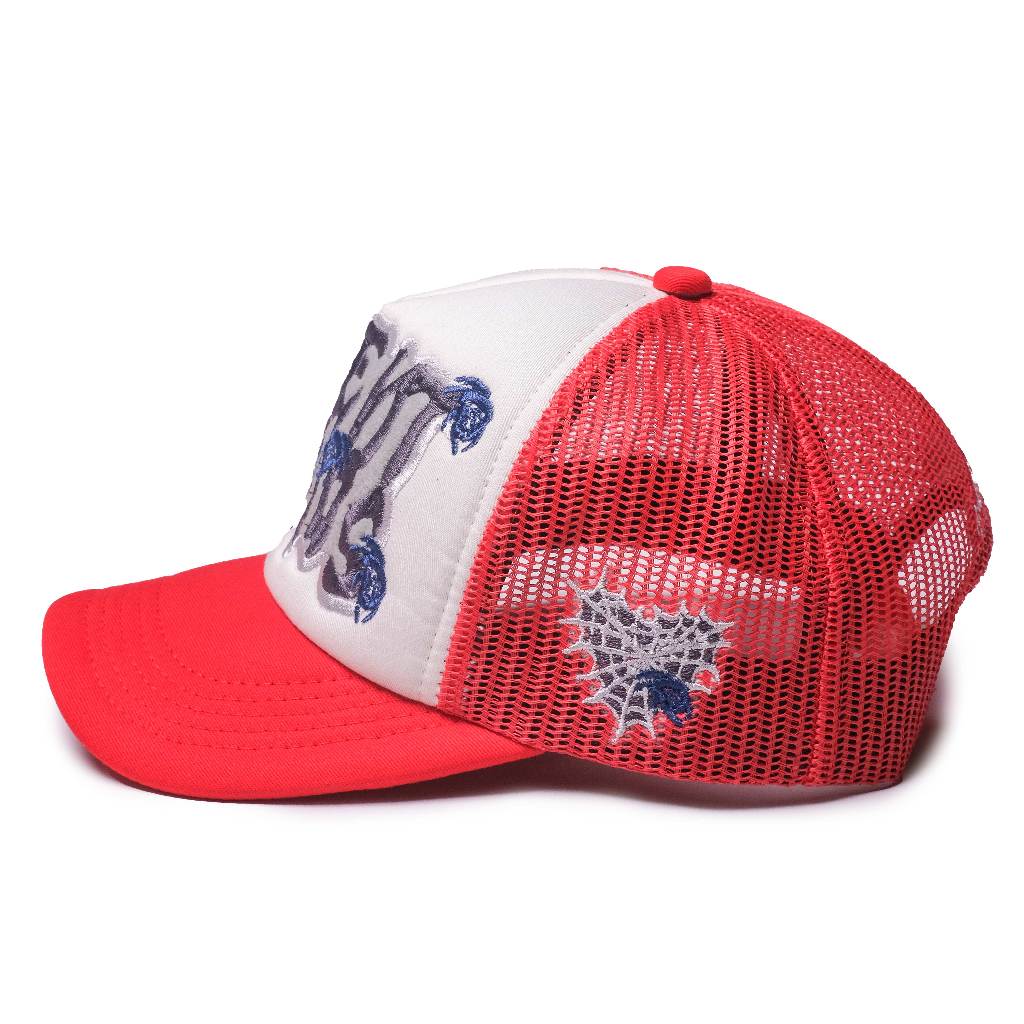 AccentAmbios Spider Red & Grey Trucker Hat