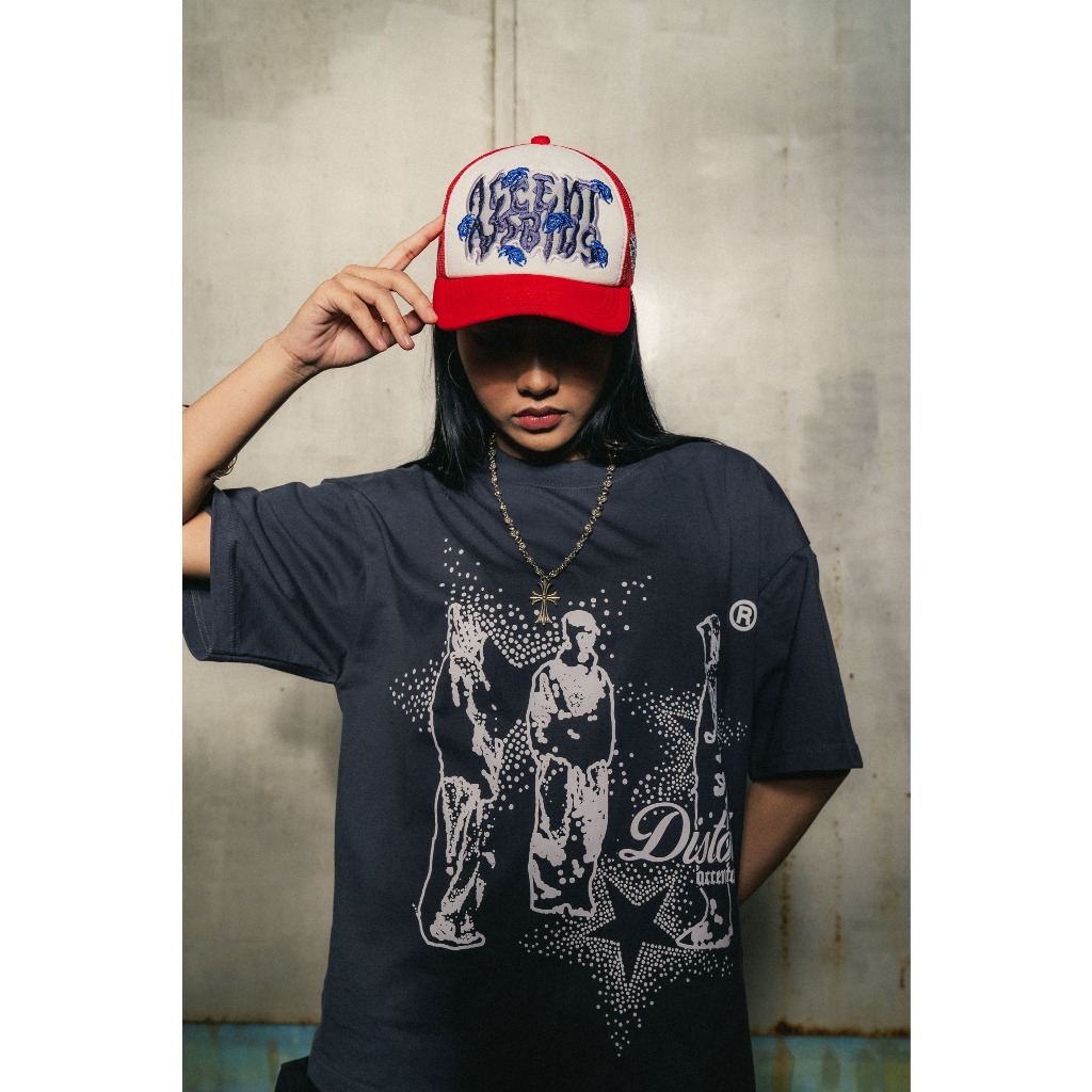 AccentAmbios Spider Red & Grey Trucker Hat