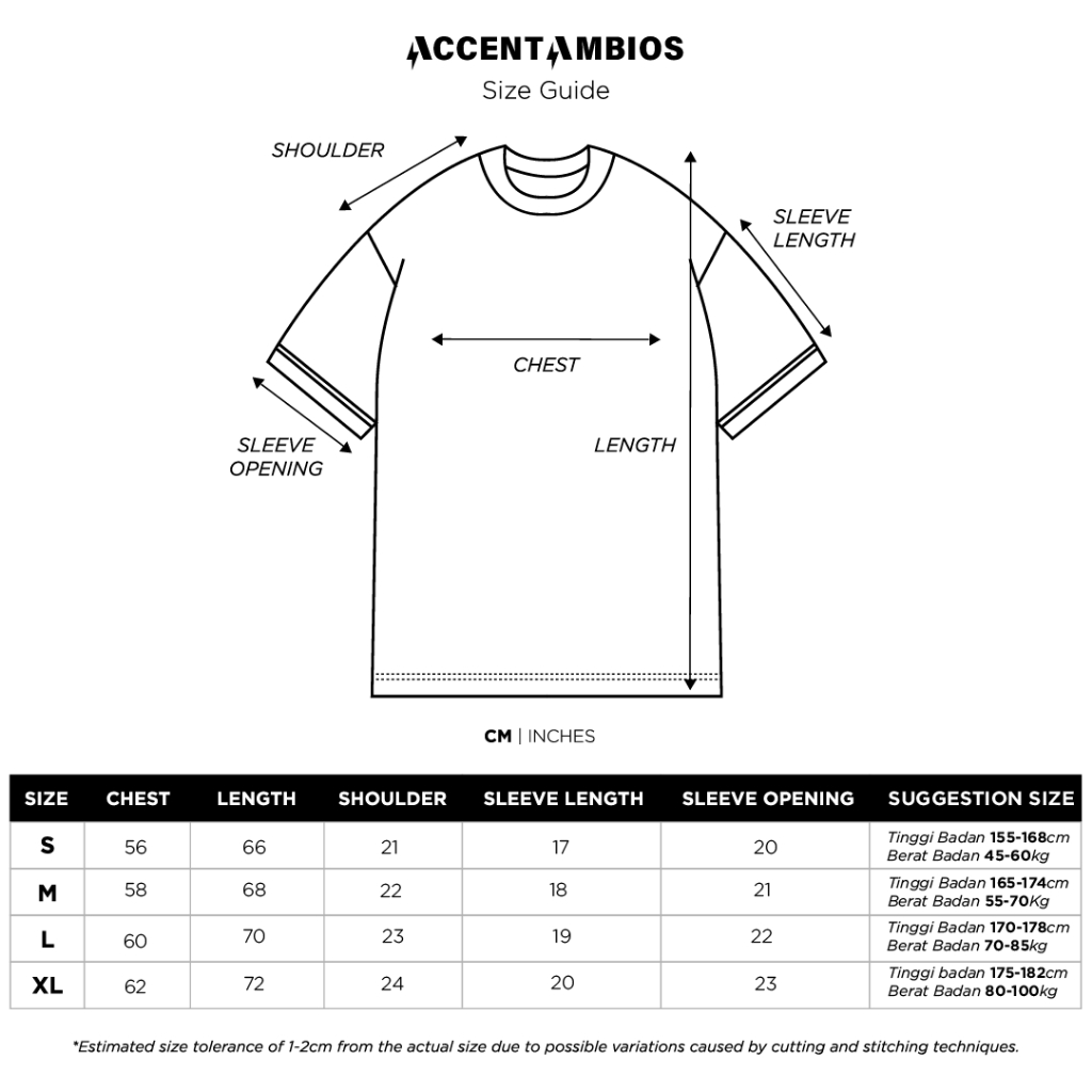 AccentAmbios Boxy Oversized T-Shirt Stay Real White Unisex - Cotton Combed 20s