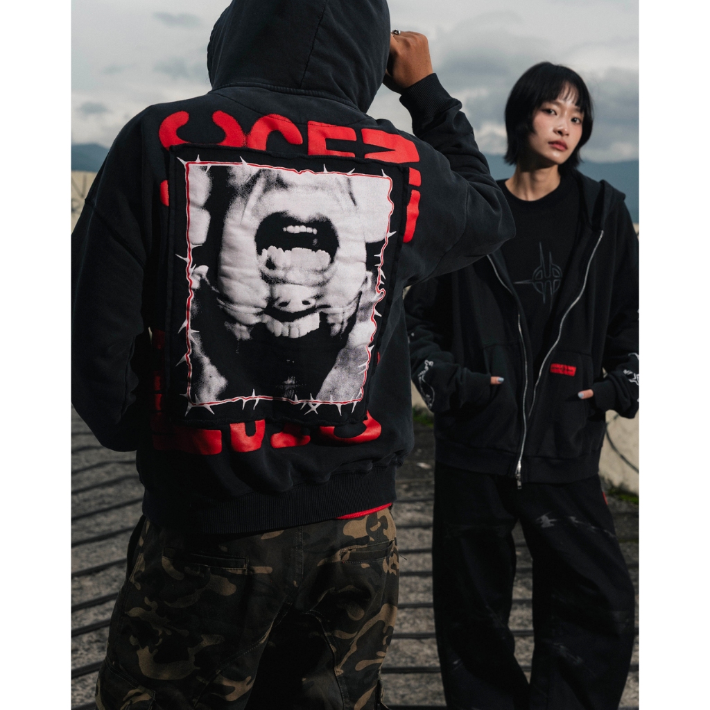 AccentAmbios Emptiness Vintage Washed Hoodie 330 Gsm