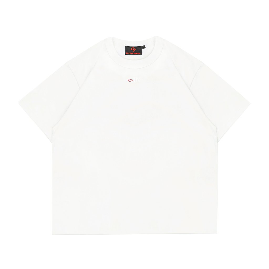 AccentAmbios Fitted Tee Unisex 16s Blank White Cotton 16s