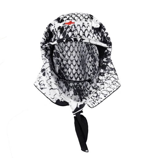 AccentAmbios Scarf Unisex Juvenile White Parasut Crinkle