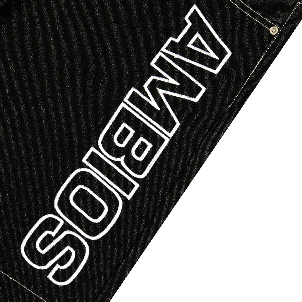 AccentAmbios Jorts Unisex Sable Denim Black Denim
