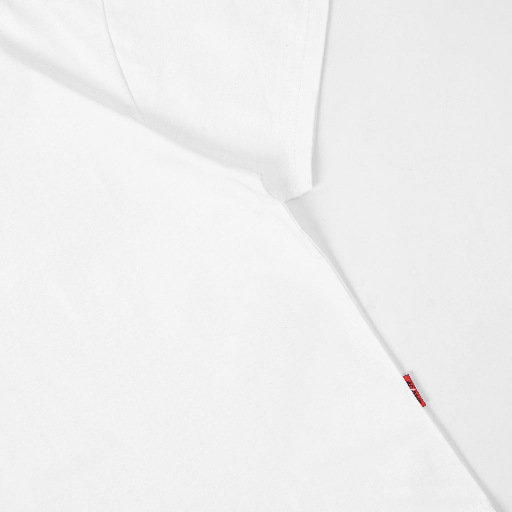 AccentAmbios Fitted Tee Unisex 16s Blank White Cotton 16s
