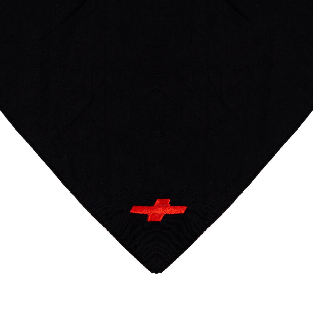 AccentAmbios Scarf Unisex Ambios Black Parasut Crinkle