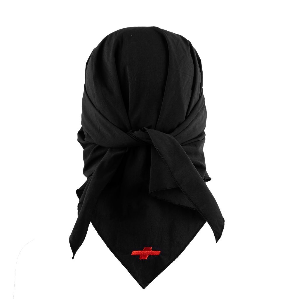 AccentAmbios Scarf Unisex Ambios Black Parasut Crinkle
