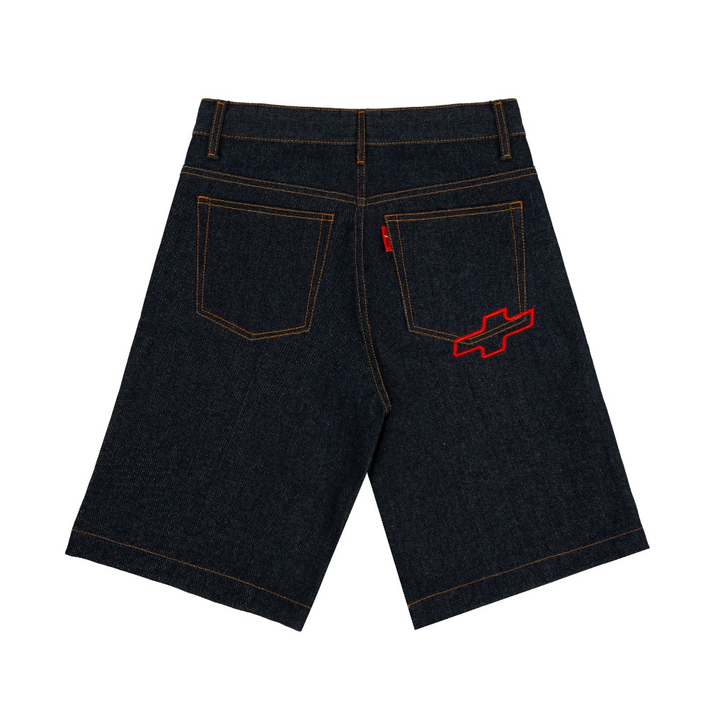 AccentAmbios Jorts Unisex Obscene Denim Blue Denim