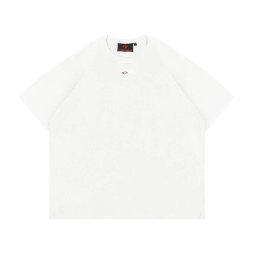AccentAmbios Fitted Tee Unisex 30s Blank White Cotton 30s