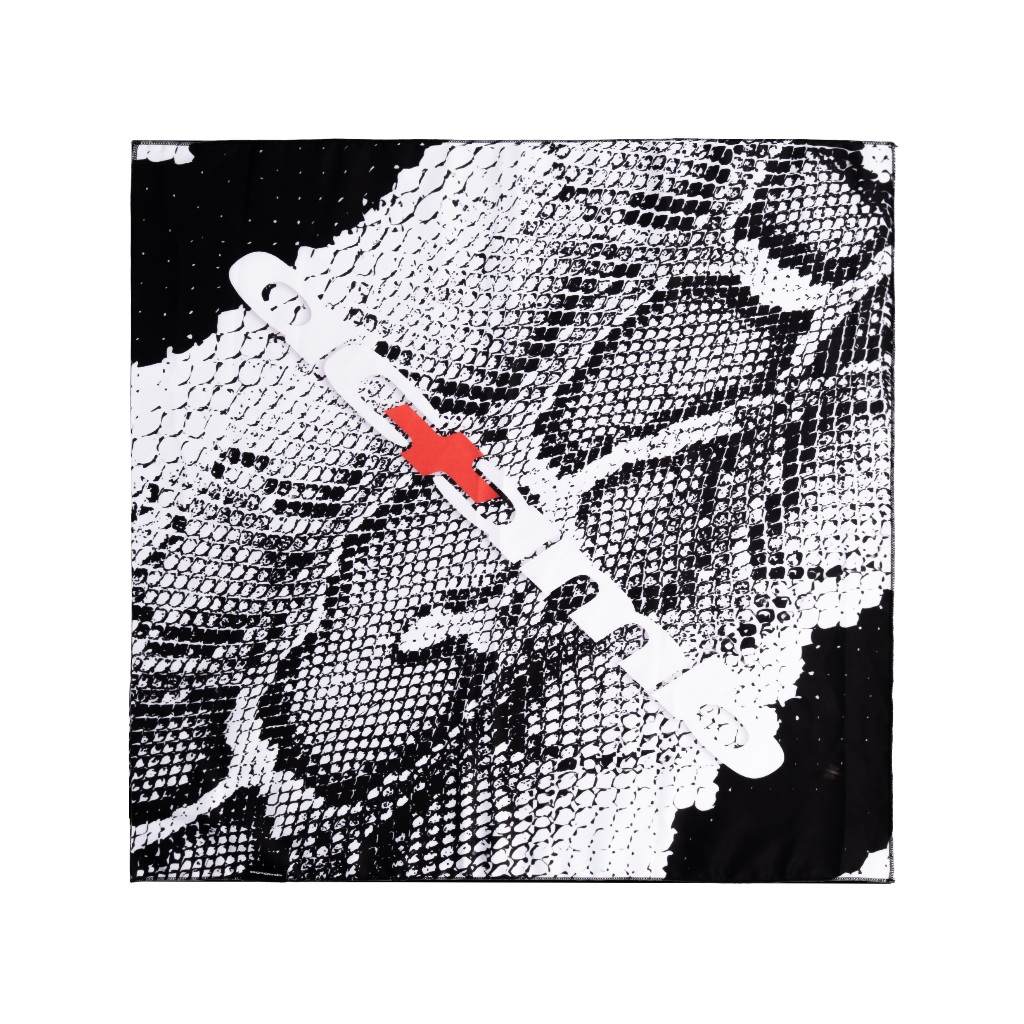 AccentAmbios Scarf Unisex Rattle White Scarf Parasut Crinkle