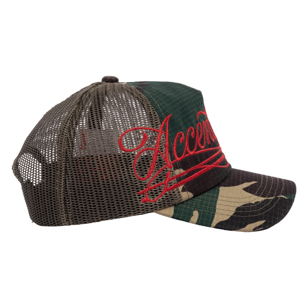 AccentAmbios Trucker Hat Unisex Ambios Army Black Ribstop