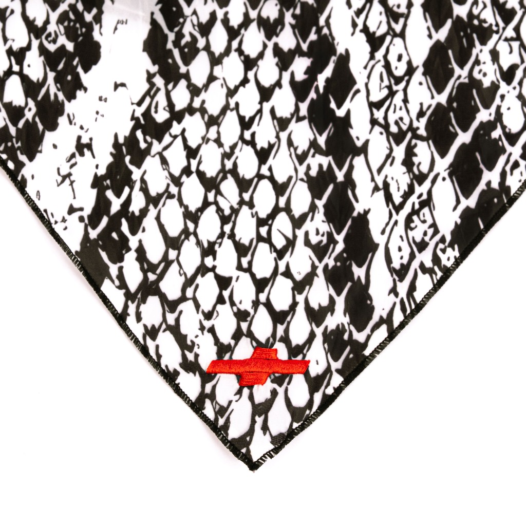 AccentAmbios Scarf Unisex Juvenile White Parasut Crinkle