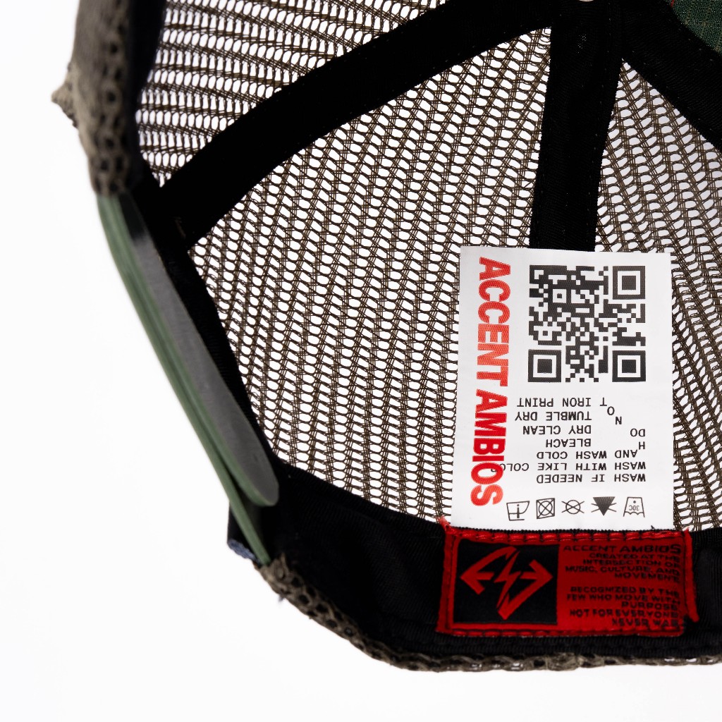 AccentAmbios Trucker Hat Unisex Ambios Army Black Ribstop