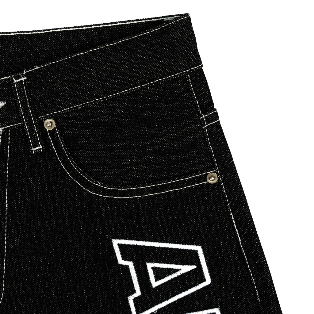 AccentAmbios Jorts Unisex Sable Denim Black Denim