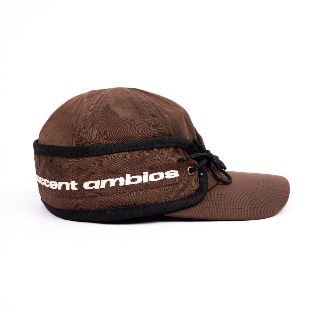 AccentAmbios Cap Unisex Brown University Parasut Crinkle