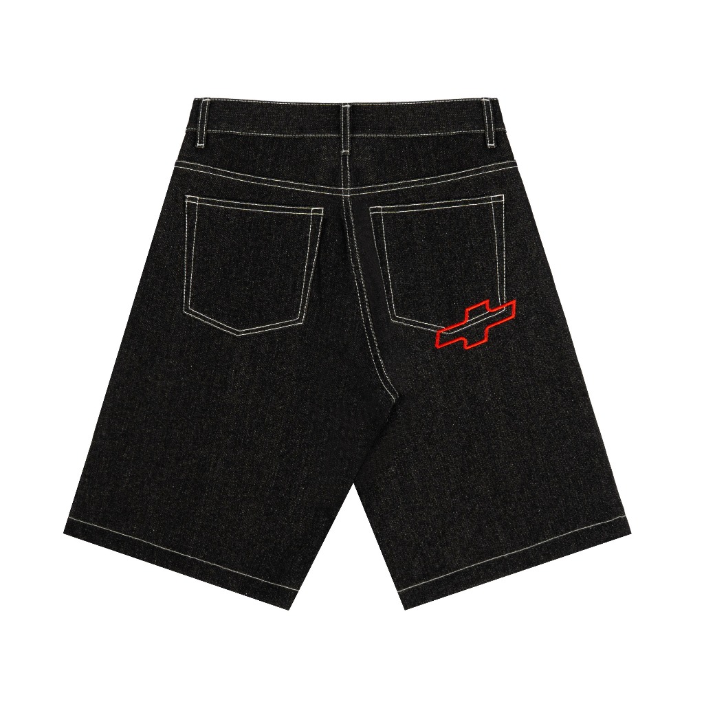 AccentAmbios Jorts Unisex Sable Denim Black Denim