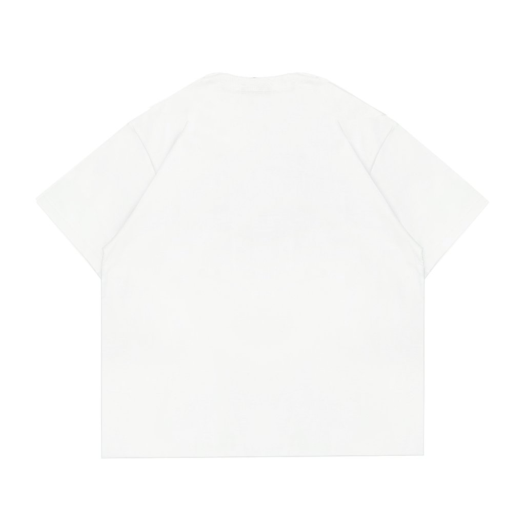 AccentAmbios Fitted Tee Unisex 30s Blank White Cotton 30s