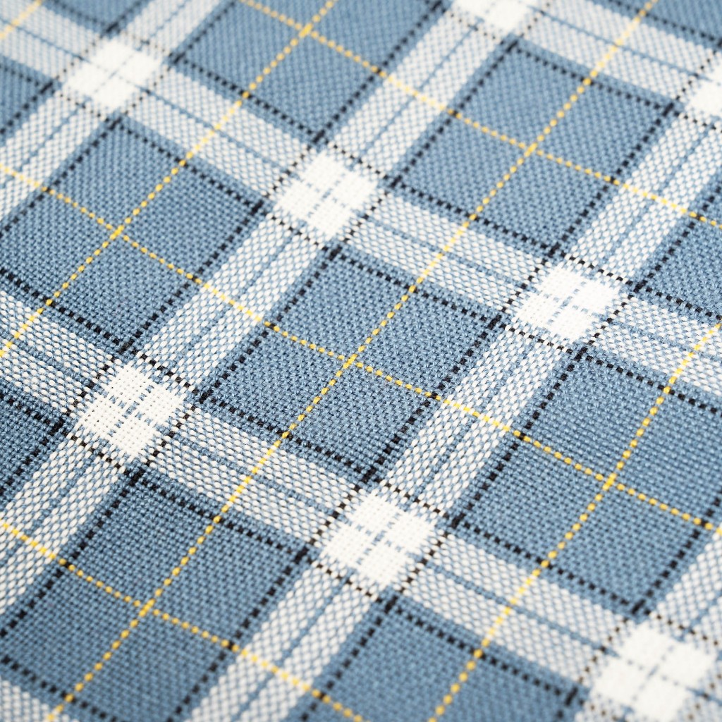 AccentAmbios Kemeja Boxy Unisex Blue Bell Plaid Shirt Plaid Fabric