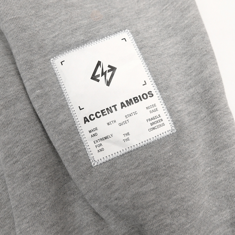 AccentAmbios Asterisk Misty Grey Boxy Hoodie 330 Gsm