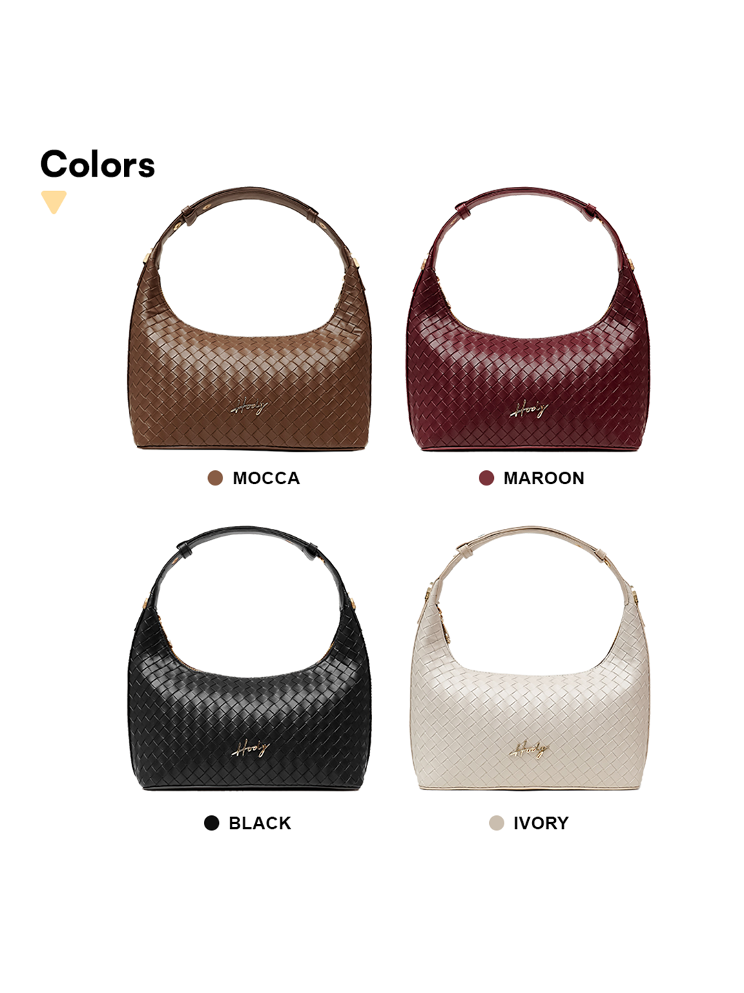 [Exclusive Launching] Hody - Tas Selempang Wanita Shoulder Bag Elegan Kulit Sintetis Anyaman Woven Bag Terbaru - Rosella Bag  4.8  118 penilaian