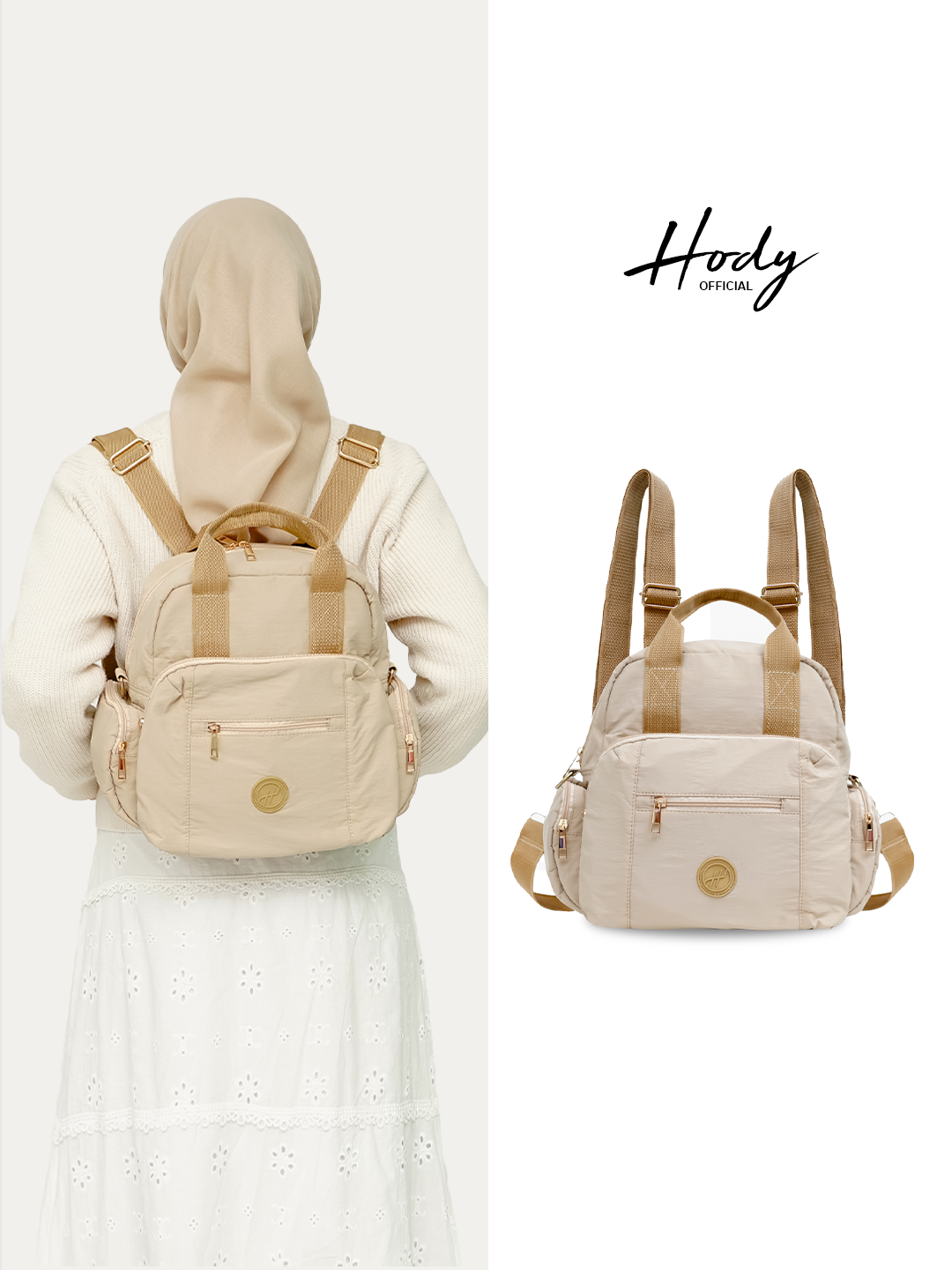 Hody - Tas Ransel Wanita Backpack Korean Style Tas Wanita Ransel Sekolah Terbaru 2026 - Cheris Bag