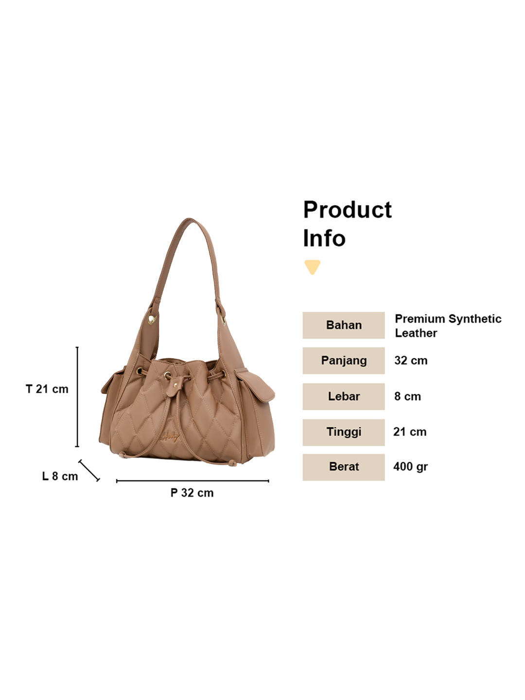 [Exclusive Launching] Hody - Tas Wanita Bahu Terbaru Underarm Bag Shoulder Bag Serut Tali - ESRA BAG