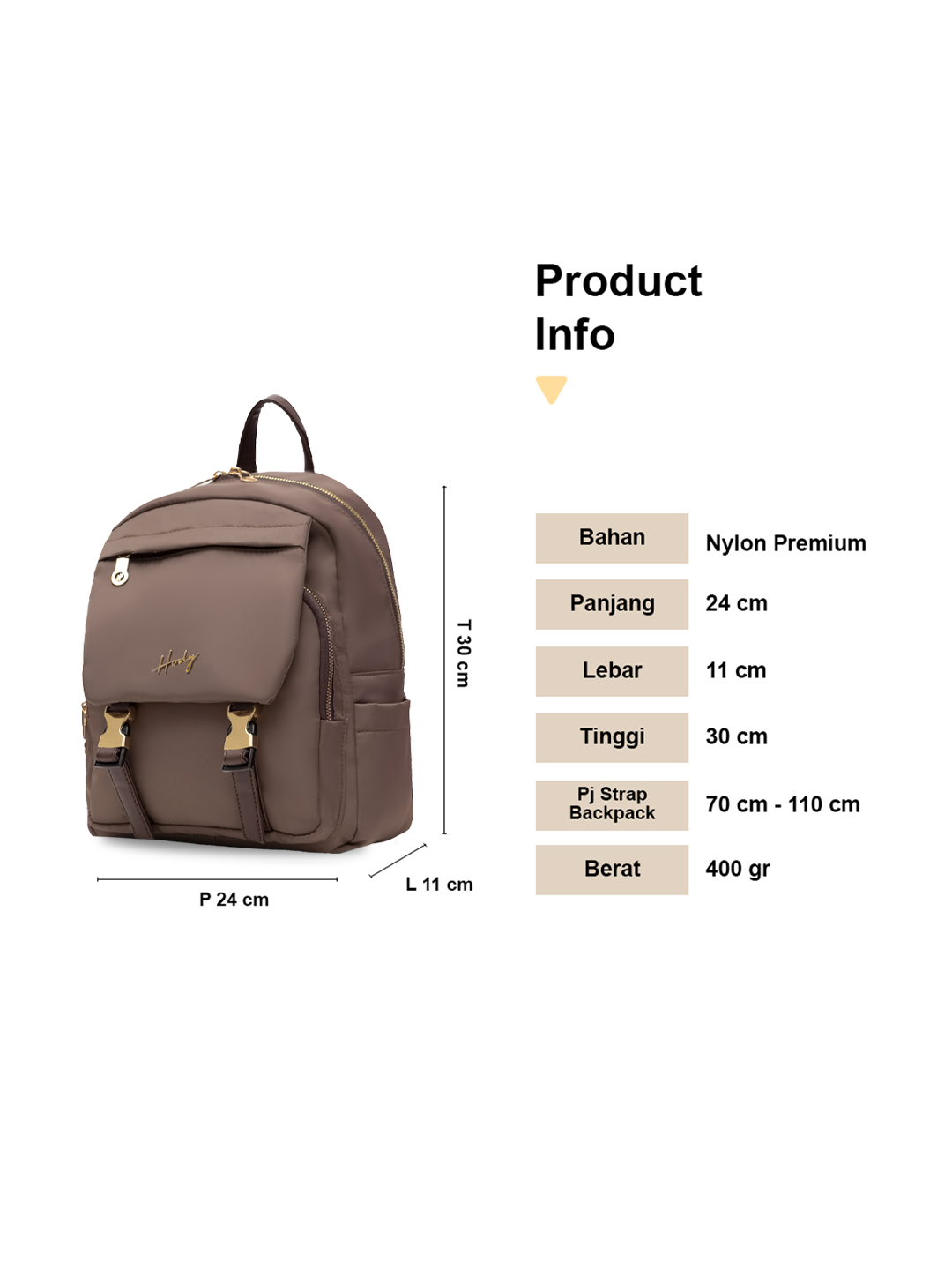 Hody - Tas Ransel Wanita Backpack Mini Terbaru Tas Wanita Ransel Sekolah Backpack - NEONA BAG