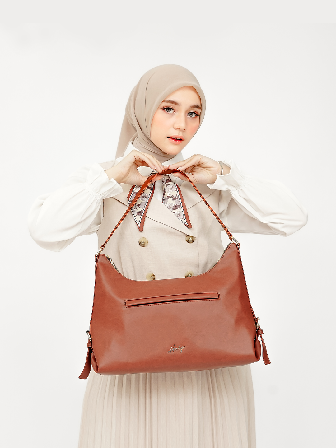 [Exclusive Launching] Hody - Tas Totebag Wanita Shoulder Bag Wanita Kulit Sintetis Premium Muat Laptop - Alora Bag