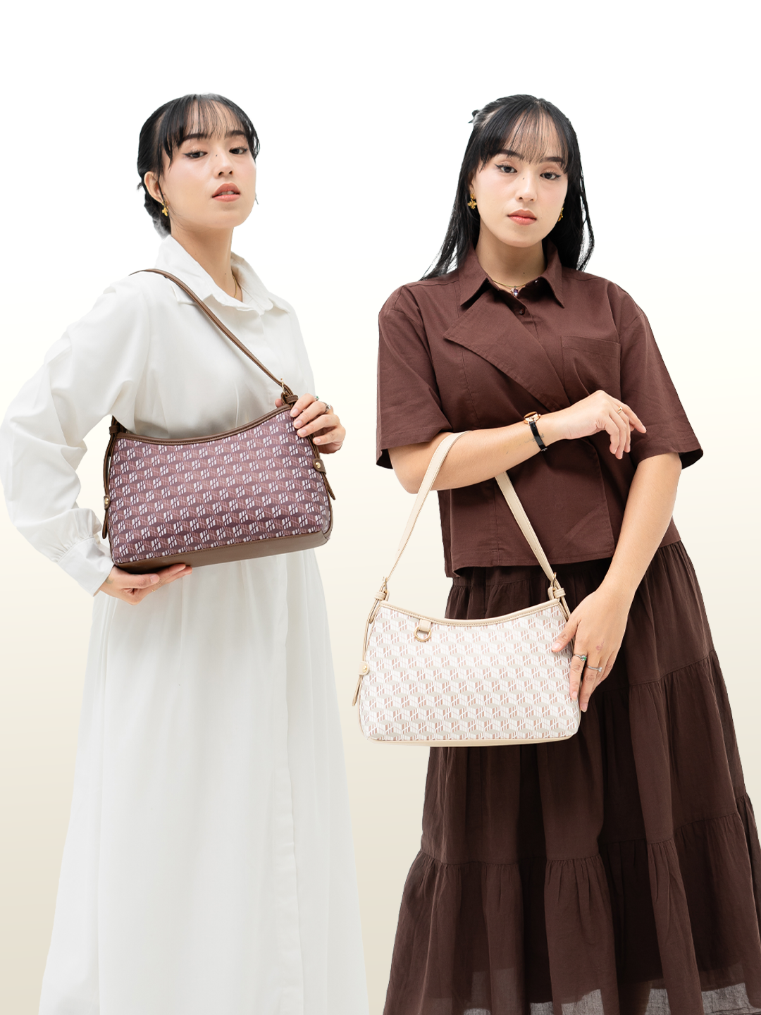 Hody - Tas Wanita Bahu Kerja Kuliah Tas Bahu Terbaru Pattern Shoulder Bag Wanita - SELIA BAG