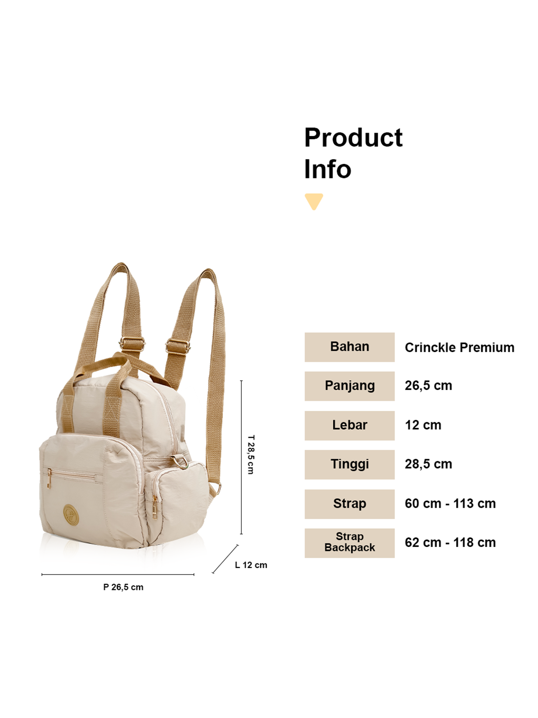 Hody - Tas Ransel Wanita Backpack Korean Style Tas Wanita Ransel Sekolah Terbaru 2026 - Cheris Bag